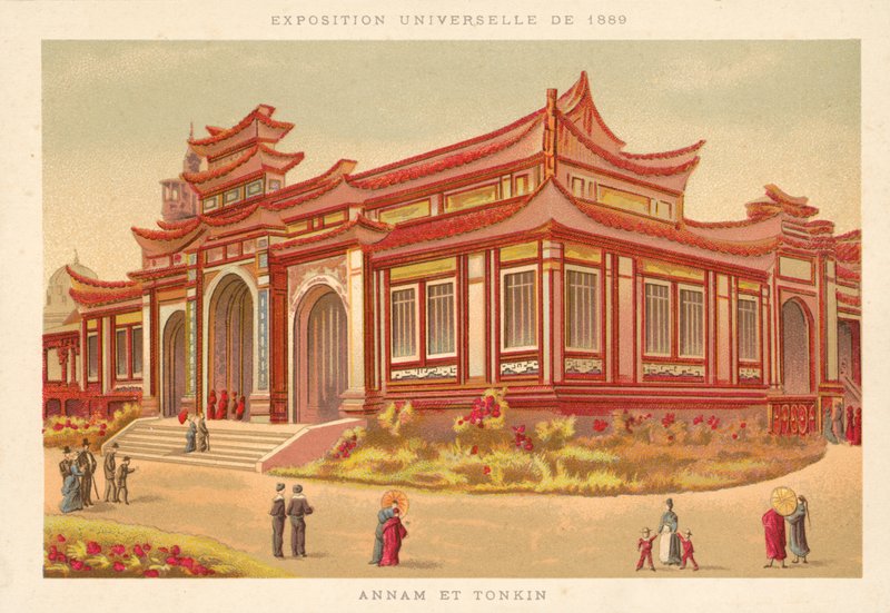 安南和东京，1889年世界博览会，巴黎 作者 法语学校