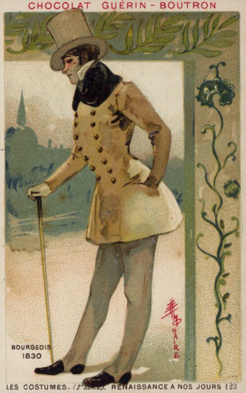 资产阶级服装，1830年 作者 法语学校