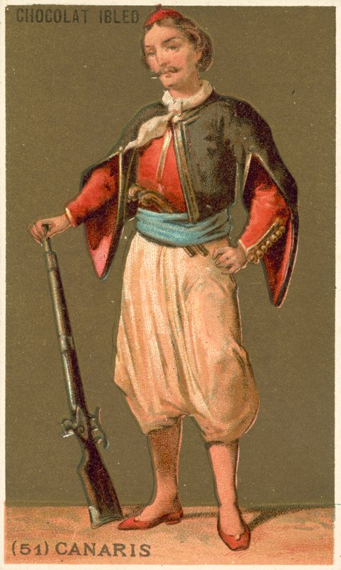 Constantine Canaris，希腊海军上将和政治家 作者 法语学校