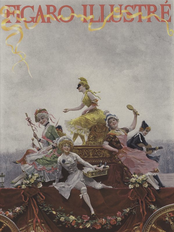 Le Figaro Illustre的封面，1891年3月 作者 法语学校