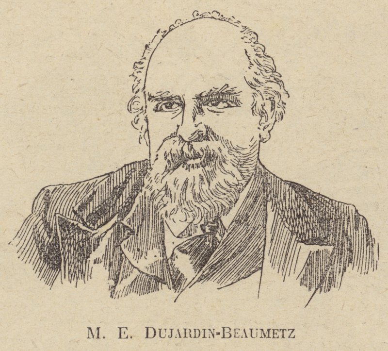 Etienne Dujardin-Beaumetz，法国艺术家和政治家 作者 法语学校