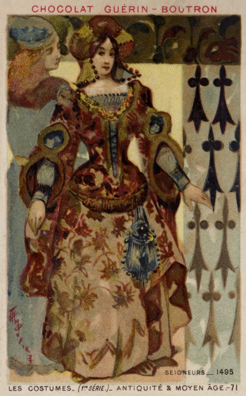 主和女，1495年 作者 法语学校