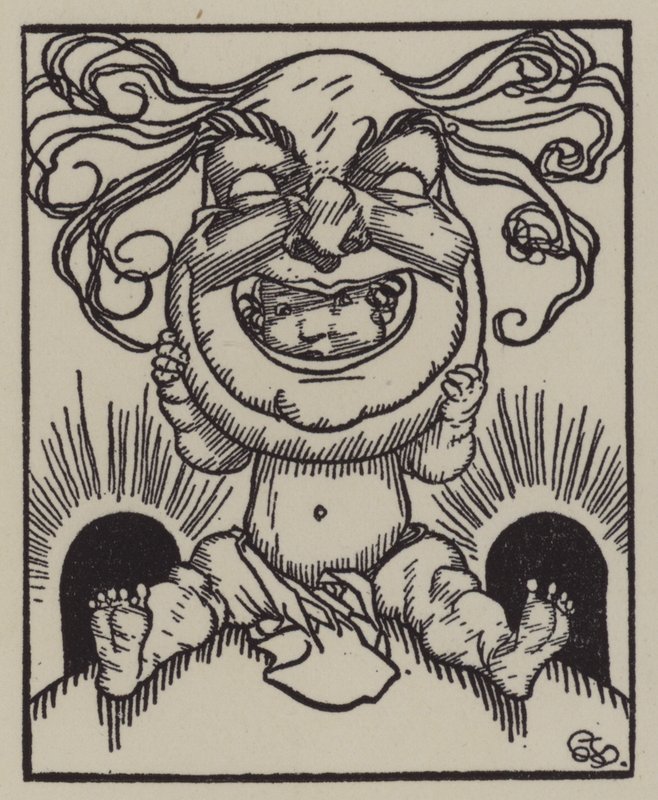 查尔斯-兰姆的《埃利亚文集》插图（平版）。 作者 加斯·琼斯（A. Garth Jones）