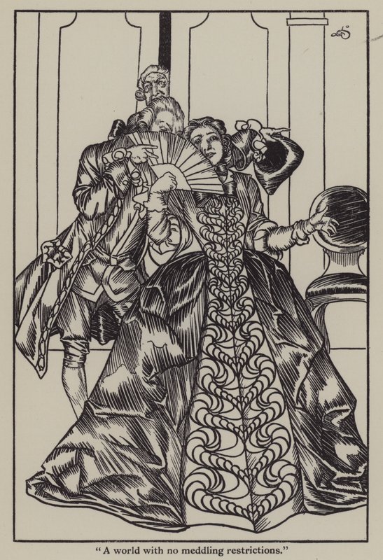 查尔斯·兰姆（Charles Lamb）的《埃利亚散文集》插图（石版画） 作者 加斯·琼斯（A. Garth Jones）