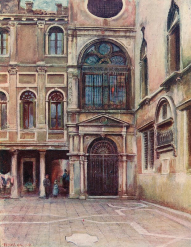 Scuola Di S Giovanni Evangelista的庭院 作者 特雷弗·哈登