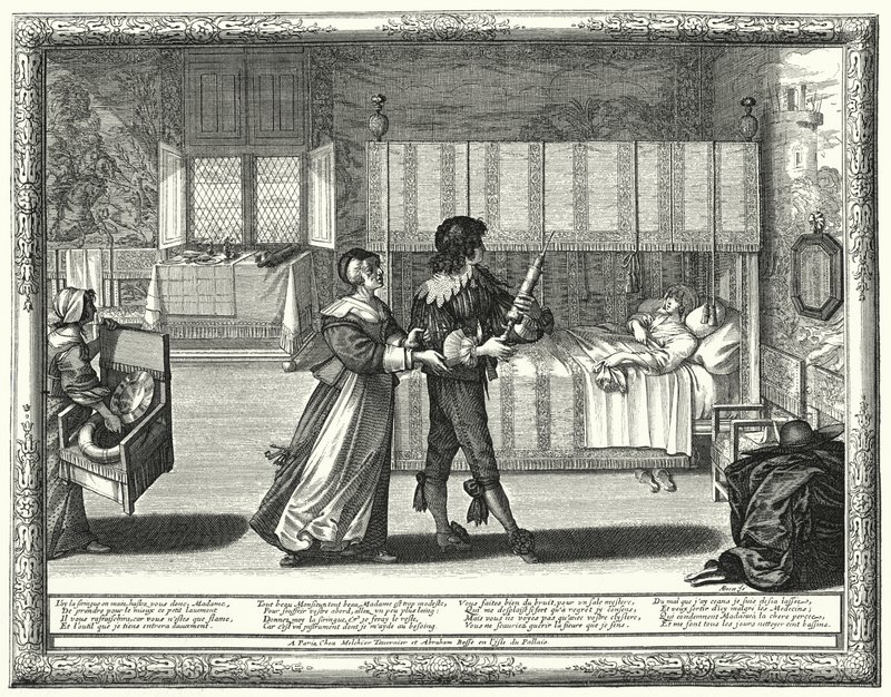 The Enema Syringe (engraving) 作者 亚伯拉罕（继）博塞