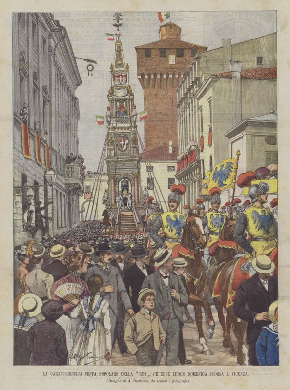 上周日在维琴察举行的Della Rua ChEbbe热门盛宴 作者 阿基里·贝尔特拉姆（Achille Beltrame）