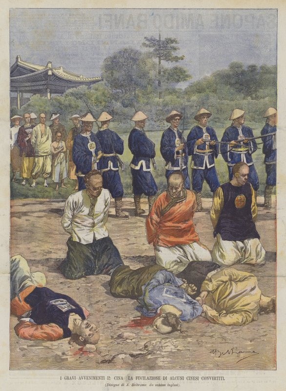 中国的严肃事件 - 一些转换中国人的拍摄 作者 阿基里·贝尔特拉姆（Achille Beltrame）