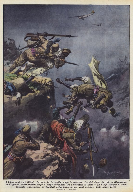利比亚人反对埃塞俄比亚人 作者 阿基里·贝尔特拉姆（Achille Beltrame）