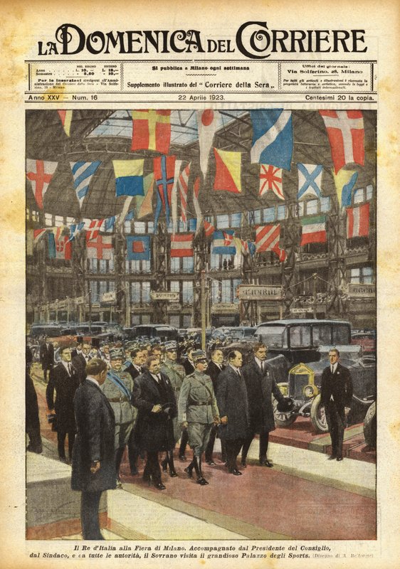 米兰博览会上的意大利国王 作者 阿基里·贝尔特拉姆（Achille Beltrame）