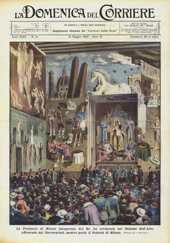 米兰三年展由国王开幕 作者 阿基里·贝尔特拉姆（Achille Beltrame）
