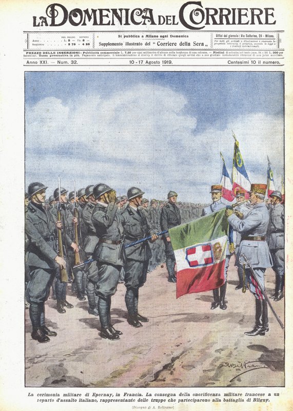 艾培涅在法国的军事仪式 作者 阿基里·贝尔特拉姆（Achille Beltrame）
