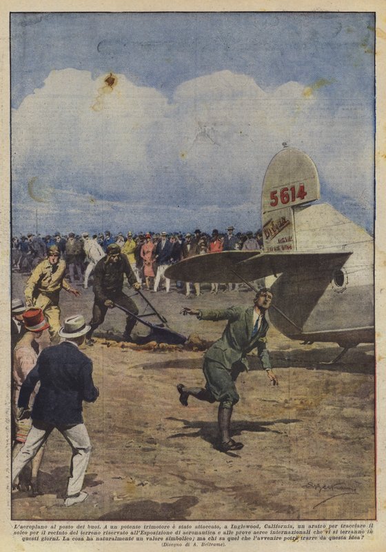 飞机而不是牛 作者 阿基里·贝尔特拉姆（Achille Beltrame）