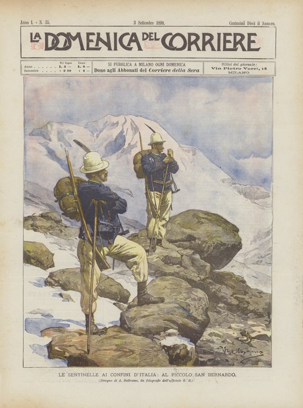 Le Sentinelle Ai Confini DItalia，Al Piccolo San Bernardo 作者 阿基里·贝尔特拉姆（Achille Beltrame）