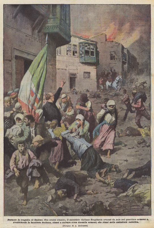 希腊 - 土耳其战争期间的士麦那（1919-22） 作者 阿基里·贝尔特拉姆（Achille Beltrame）