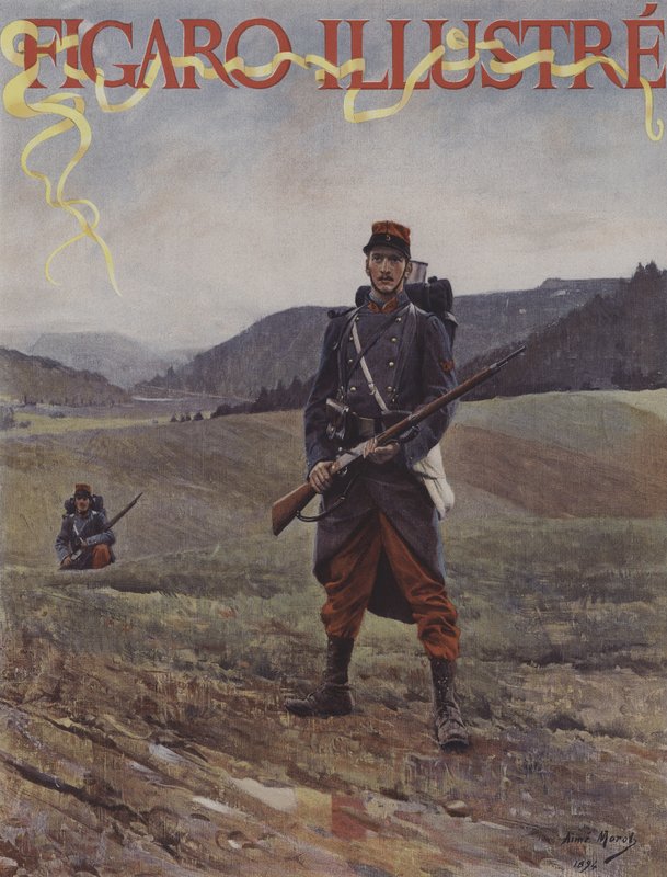 双哨兵。封面的光辉费加罗，1894年4月 作者 艾罗·尼古拉斯