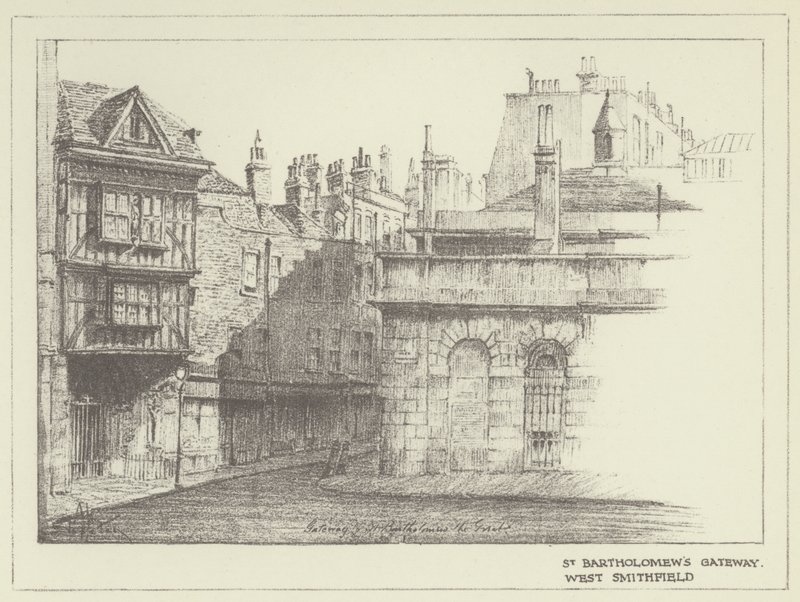 St Smithholomews Gateway，西史密斯菲尔德 作者 艾伦·斯塔普尔顿