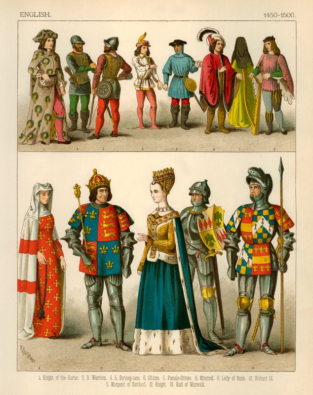英国服装1450-1500 作者 阿尔伯特·克莱奇默