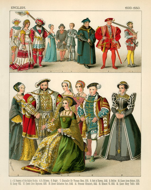 英国服装1500-1550 作者 阿尔伯特·克莱奇默