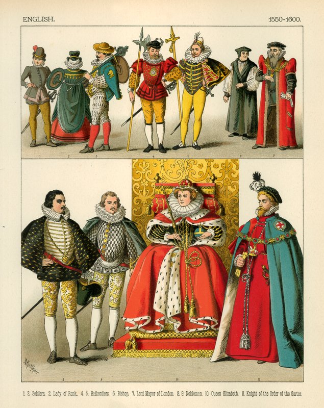 英国服装1550-1600 作者 阿尔伯特·克莱奇默