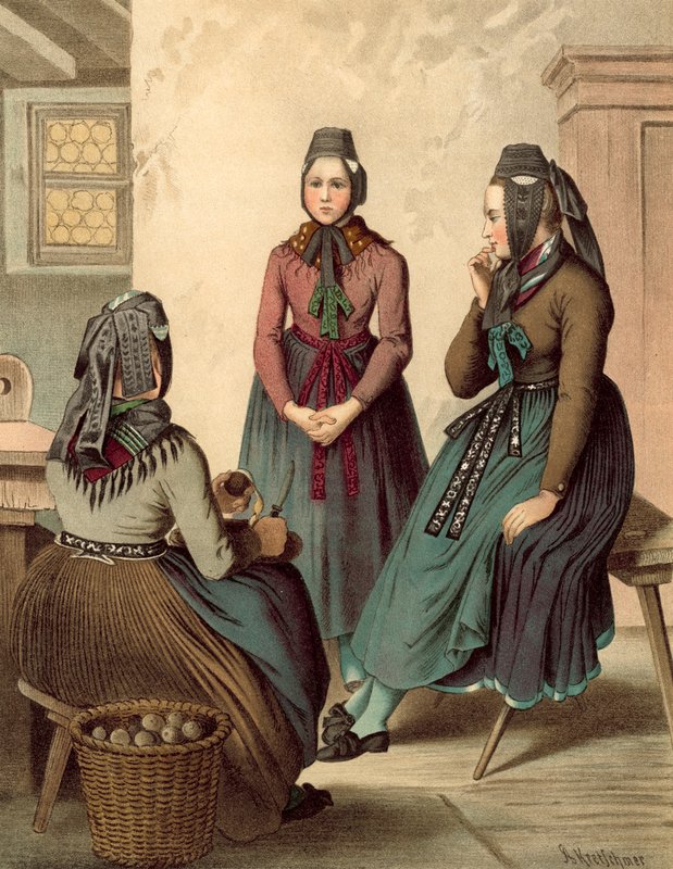德国服装，Preussen（Rheinprovinz）Wetzlar 作者 阿尔伯特·克莱奇默