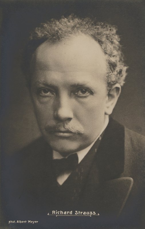 Portrait of the musical composer, Richard Strauss (b/w photo) 作者 阿尔伯特·迈耶