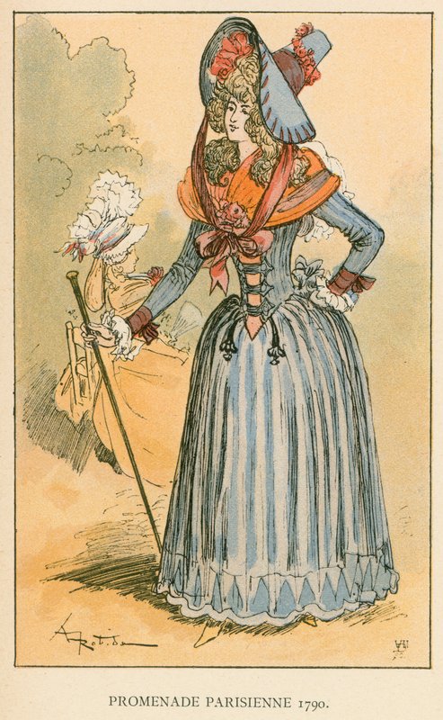 Promenade Parisienne 1790 作者 阿尔伯特·罗比达