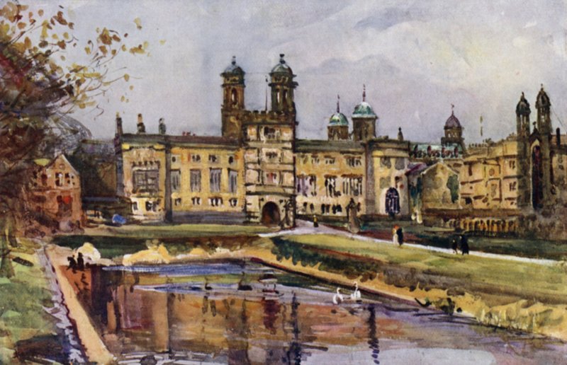 Stonyhurst（彩色石版画） 作者 阿尔伯特·伍兹