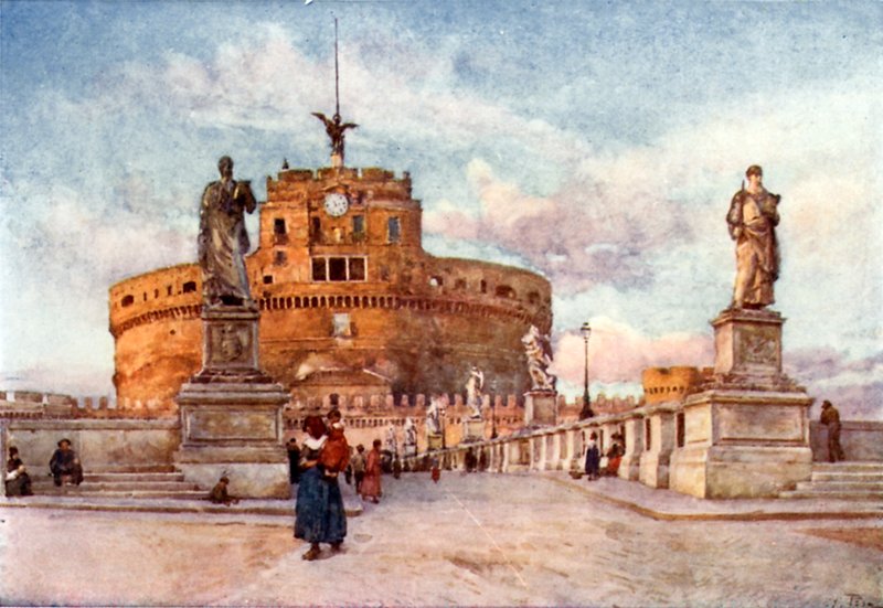 Castel和Ponte Sant&39;Angelo 作者 阿尔贝托·比萨