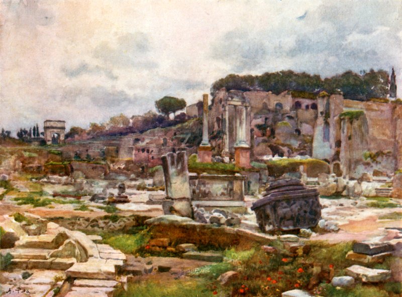 来自Septimius Severus拱门的论坛 作者 阿尔贝托·比萨