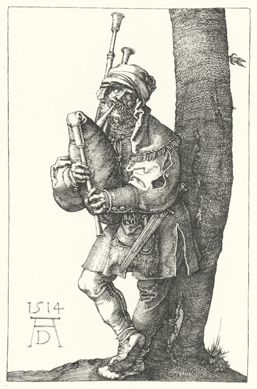 风笛手 作者 Albrecht（之后）Durer或Duerer