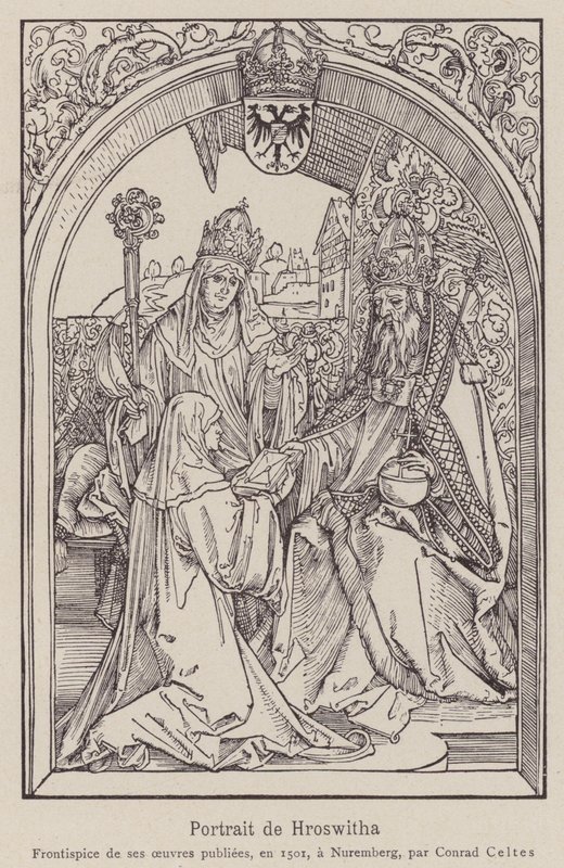 Hrotsvitha of Gandersheim 作者 Albrecht（之后）Durer或Duerer