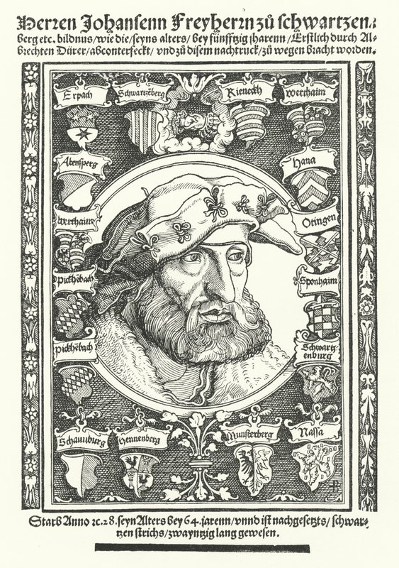Johann of Schwarzenberg, German moralist, poet and reformer (engraving) 作者 Albrecht（之后）Durer或Duerer
