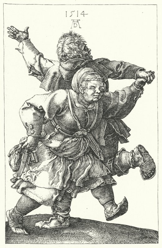 农民夫妇跳舞 作者 Albrecht（之后）Durer或Duerer