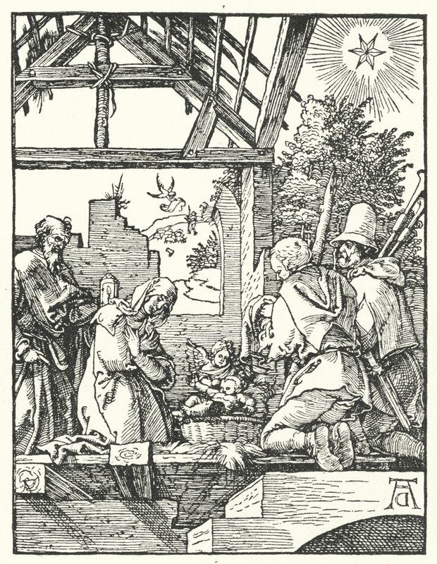 牧羊人的崇拜（雕版画 作者 Albrecht（之后）Durer或Duerer