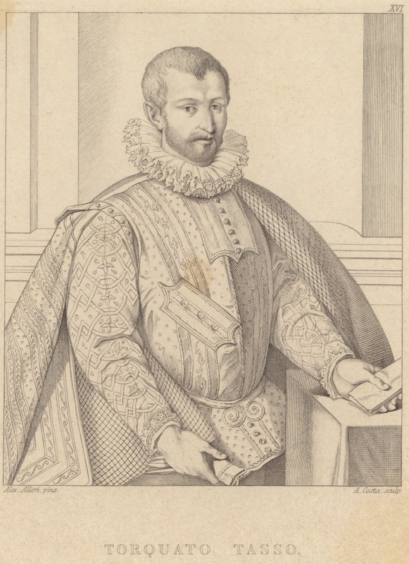 Torquato Tasso的肖像 作者 亚历山德罗·阿洛里（Alessandro Allori）