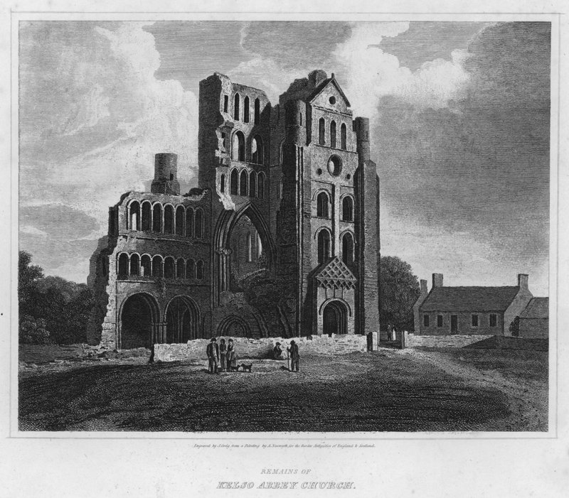 Remains of Kelso Abbey Church (engraving) 作者 亚历山大·纳斯米斯（Nasmyth）