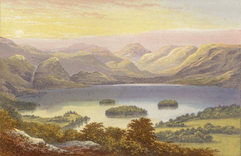 Derwentwater湖 作者 亚历山大·弗朗西斯·莱登