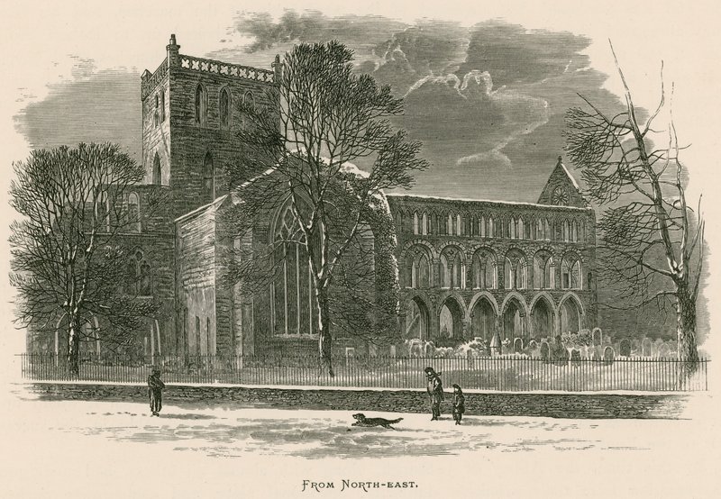 Jedburgh Abbey，来自东北部 作者 亚历山大·弗朗西斯·莱登