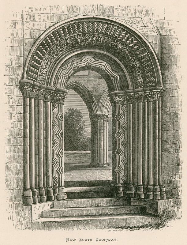 Jedburgh Abbey，新南门口 作者 亚历山大·弗朗西斯·莱登