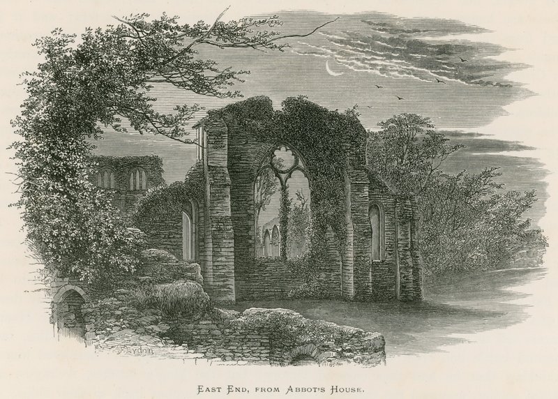 位于东区的Netley Abbey，来自Abbot&39;s House 作者 亚历山大·弗朗西斯·莱登