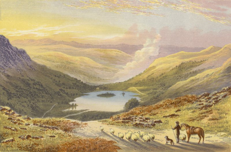 来自Loughrigg Terrace的Rydal Water 作者 亚历山大·弗朗西斯·莱登