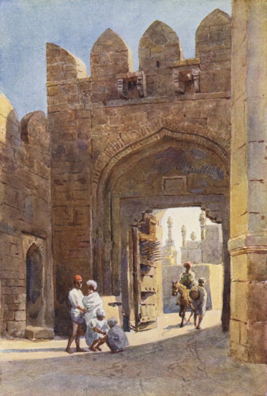 比哈普尔的Shahpur Gate 作者 亚历山大·亨利·哈勒姆·默里
