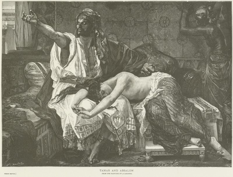 添马舰和押沙龙 作者 亚历山大·卡巴内尔（Alexandre Cabanel）