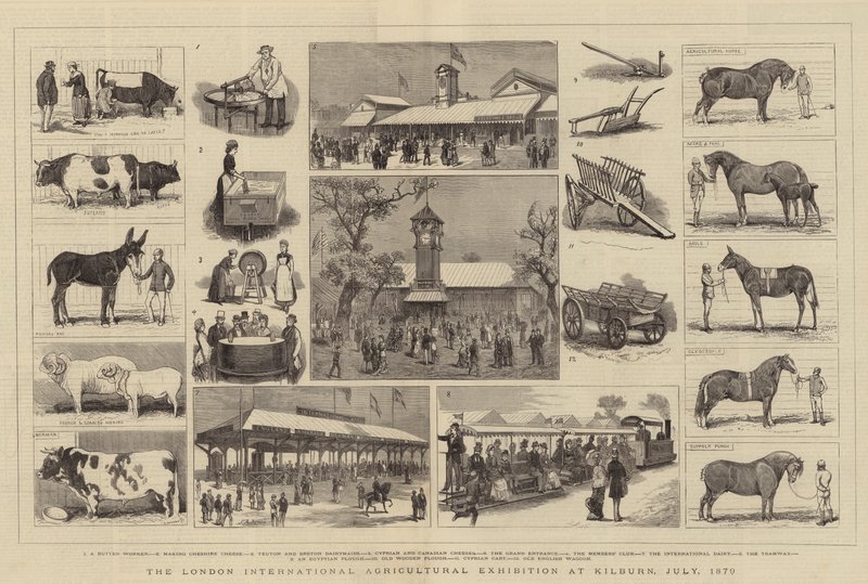 1879年7月在基尔本举行的伦敦国际农业展览会 作者 阿尔弗雷德·尚特雷·科博尔德