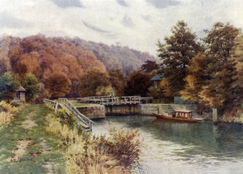 Cookham Lock 作者 阿尔弗雷德·罗伯特·昆顿
