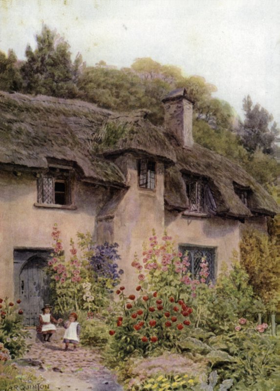 Cottage Garden，Selworthy，萨默塞特 作者 阿尔弗雷德·罗伯特·昆顿
