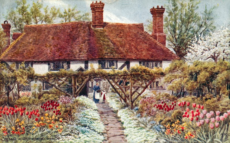 在Groombridge，肯特的小屋 作者 阿尔弗雷德·罗伯特·昆顿