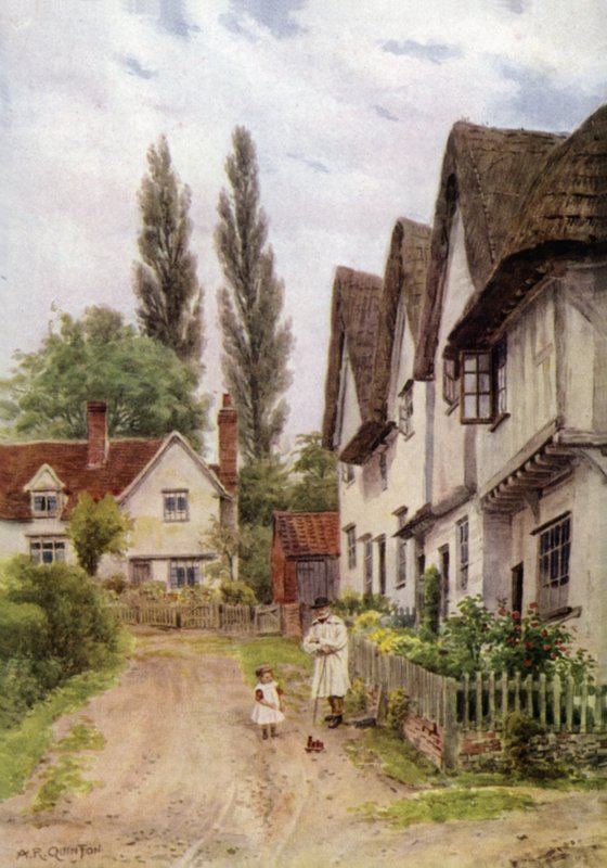 The Three Gables，Kersey，Suffolk 作者 阿尔弗雷德·罗伯特·昆顿