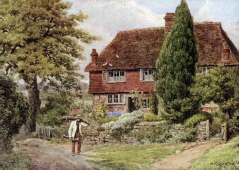 Tillington，靠近Petworth，Sussex 作者 阿尔弗雷德·罗伯特·昆顿